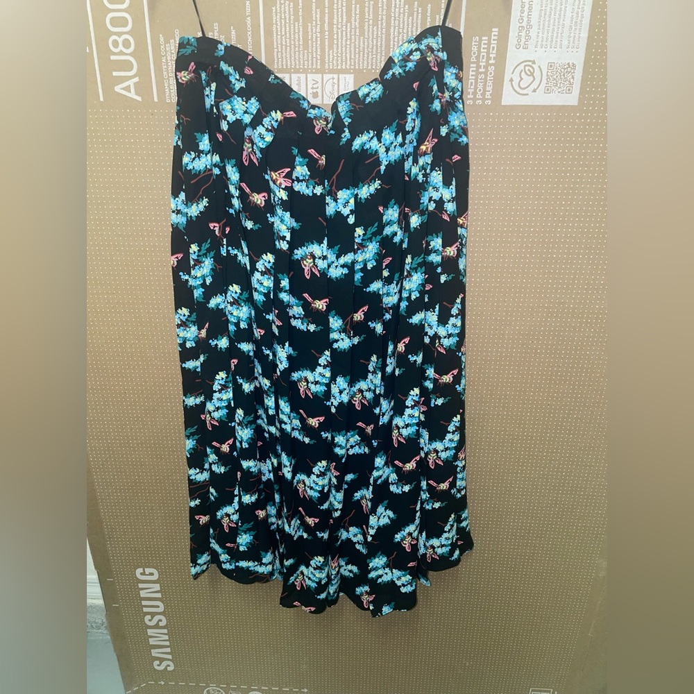 J crew midi skirt floral print size 10